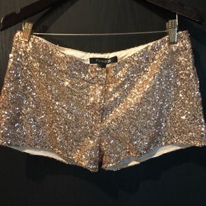 Sequence shorts perfect for New Years Eve!